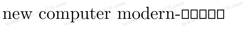 new computer modern字体转换